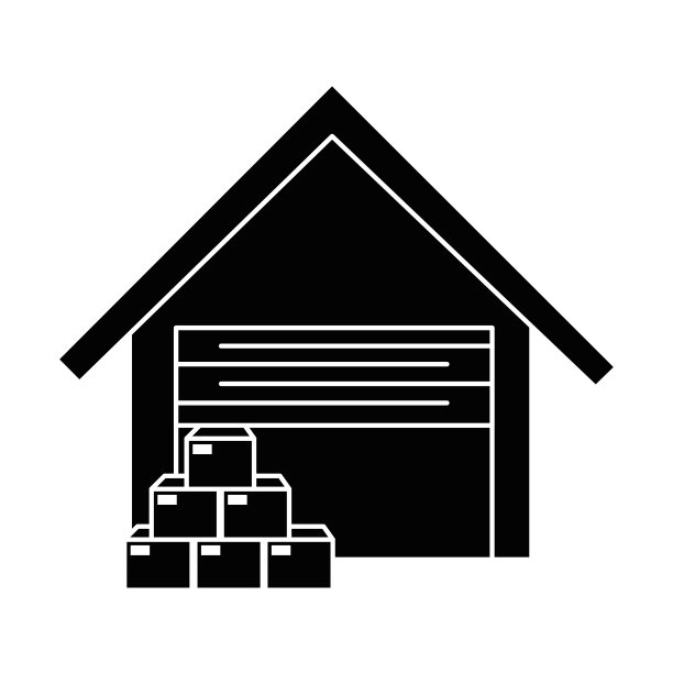 带箱子的仓库建筑图片下载