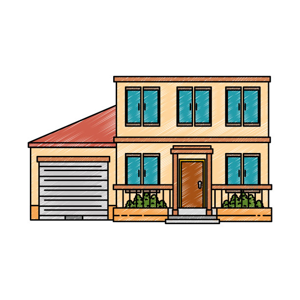 房子的正面很漂亮图片下载