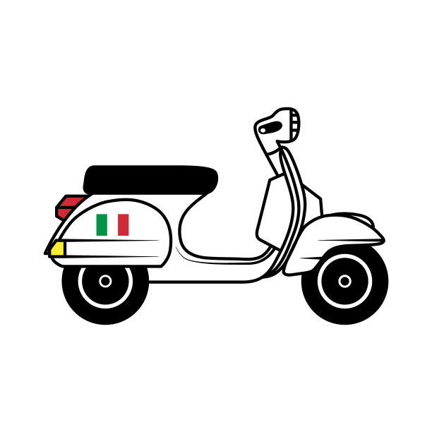 侧面踏板车图片下载