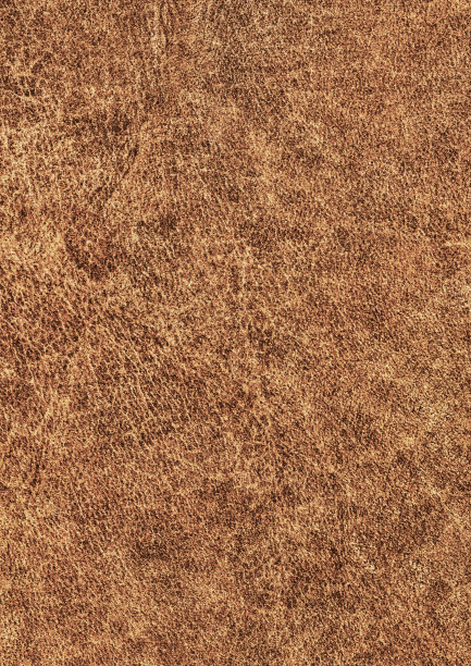 高分辨率古董棕色牛皮粗糙皱皱皱皱的垃圾纹理图片下载