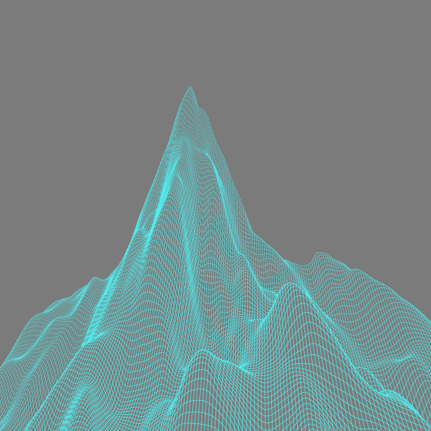 抽象的景观背景。网络空间网格。矢量插图。可用于横幅，传单，书籍封面，海报。图片下载