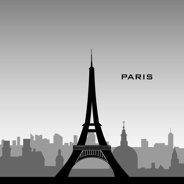 巴黎城市景观图片下载