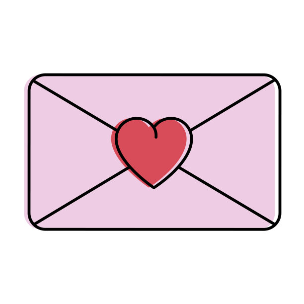 爱心信封图标图片下载