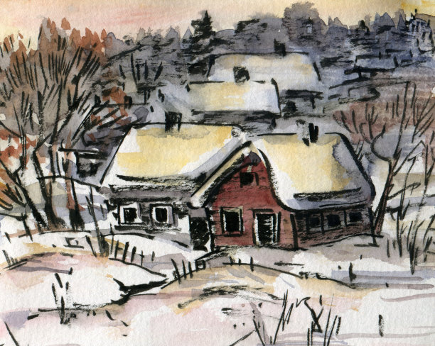 冬天的风景素材图片