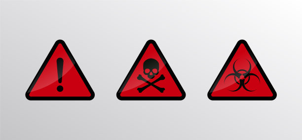 高质量详细的警示标志。矢量插图。精确的设计。图片下载