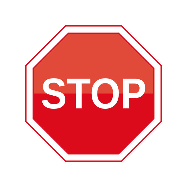 矢量插图交通停止标志图形孤立在白色图片下载