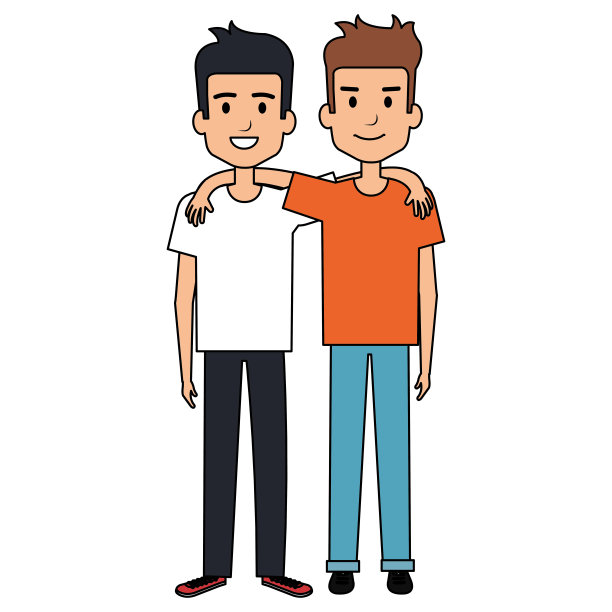 几个男性朋友的虚拟形象图片下载