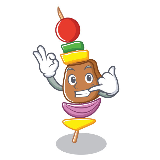 叫我烧烤人物卡通风格图片下载