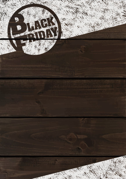 黑色星期五背景[木板上的旧邮票]图片下载