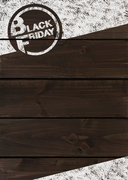 黑色星期五背景[木板上的旧邮票]图片下载