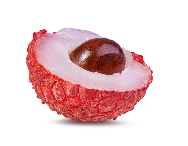 荔枝孤立在白色上图片下载