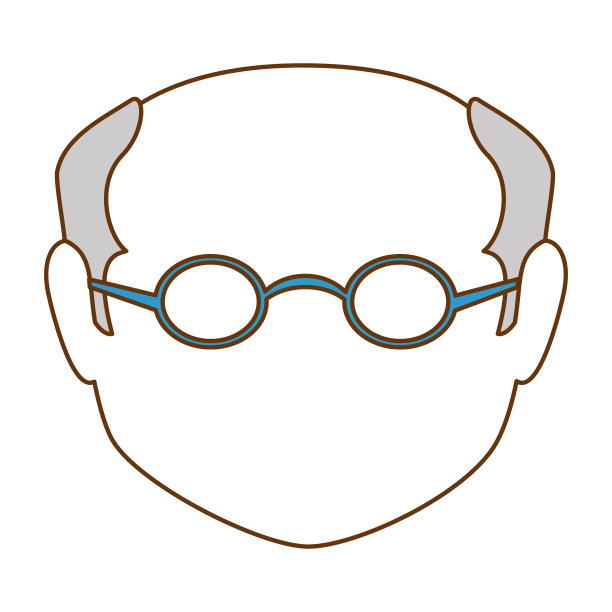 可爱的祖父头像人物图片下载