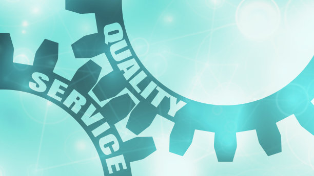 Gears上的质量和服务文本。图片下载