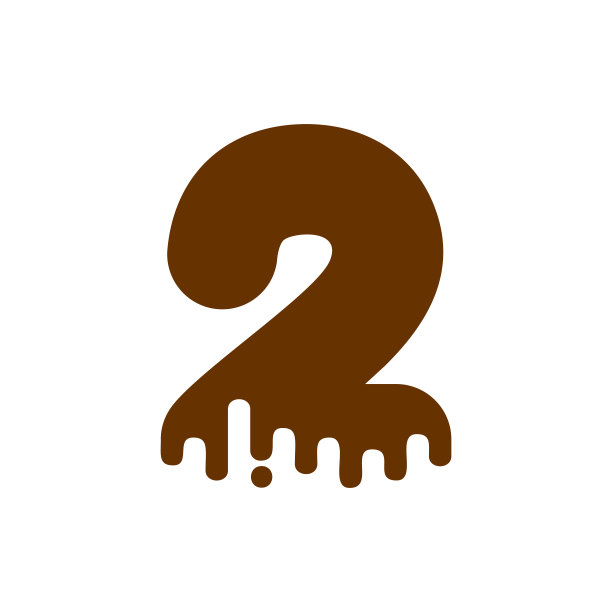 巧克力字体。甜甜的数字两个字母。液体刻字图。甜粘性ABC符号图片下载