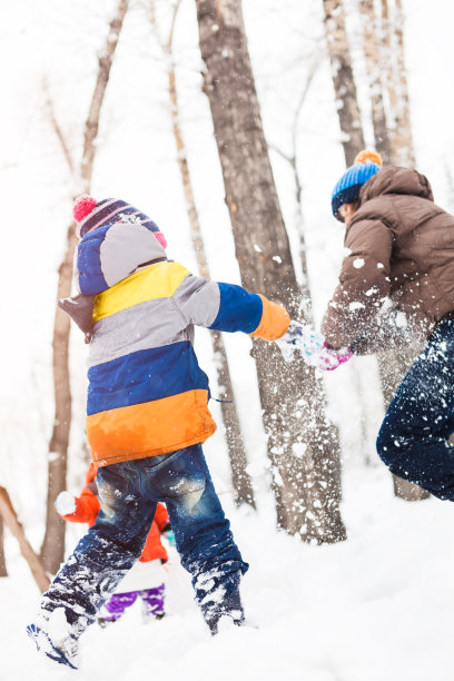 家庭冬天有趣图片下载