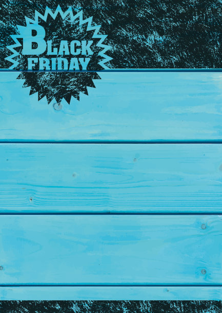 黑色星期五背景[木板上的旧邮票]图片下载