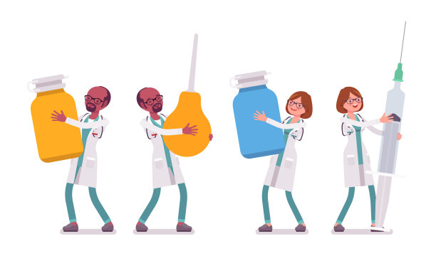 男医生和女医生都有巨大的工具素材图片