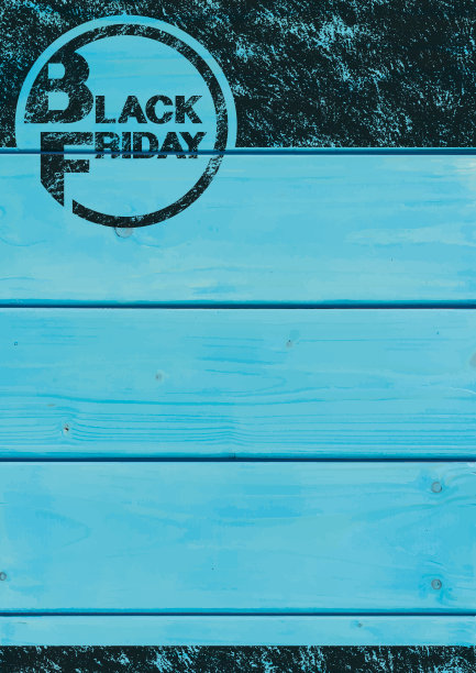 黑色星期五背景[木板上的旧邮票]图片下载