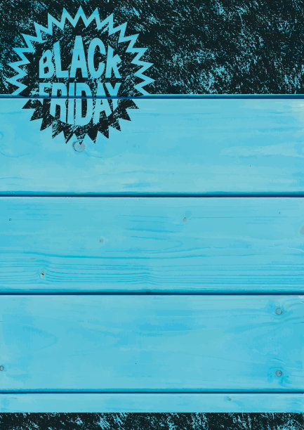 黑色星期五背景[木板上的旧邮票]图片下载