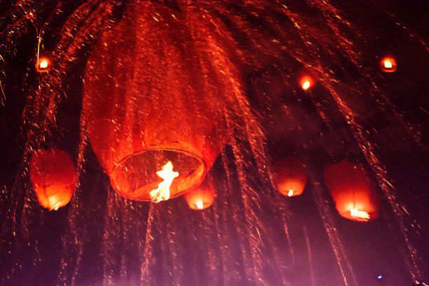 浮动的灯笼图片下载