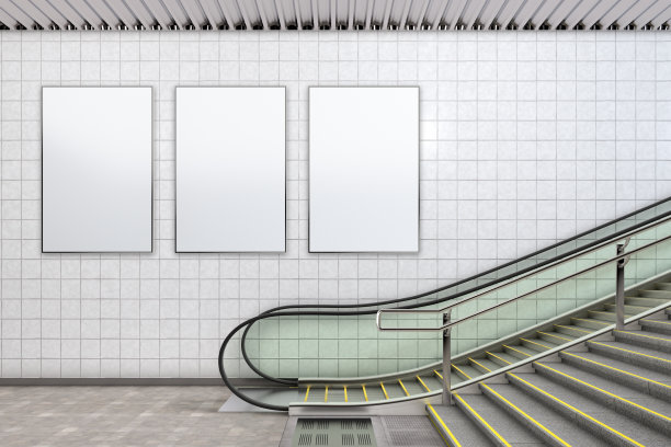 空白广告海报模型图片下载