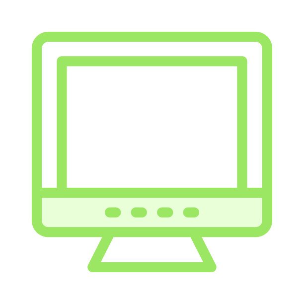 显示器颜色线向量图标图片下载