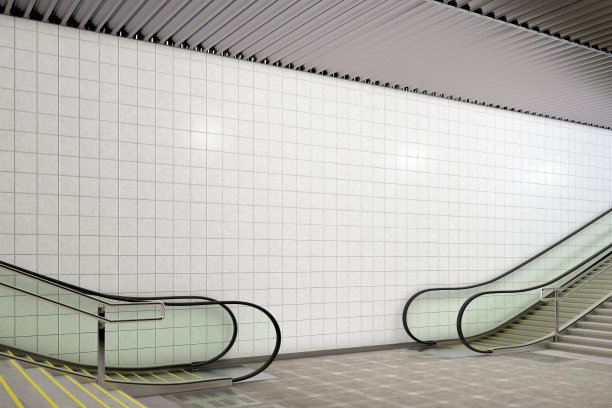 空白墙地下广告图片下载