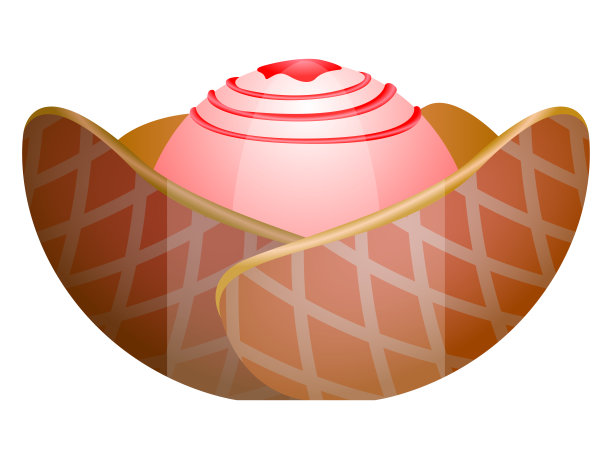 孤立的圣代插图图片下载