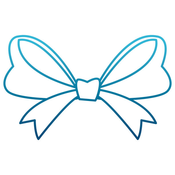 丝带蝴蝶结孤立图片下载