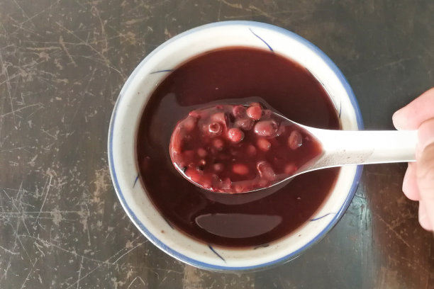 红豆或红豆汤，在马来西亚受欢迎的甜点图片下载