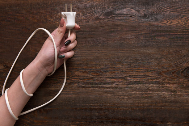 手电插头连接女性授权素材图片