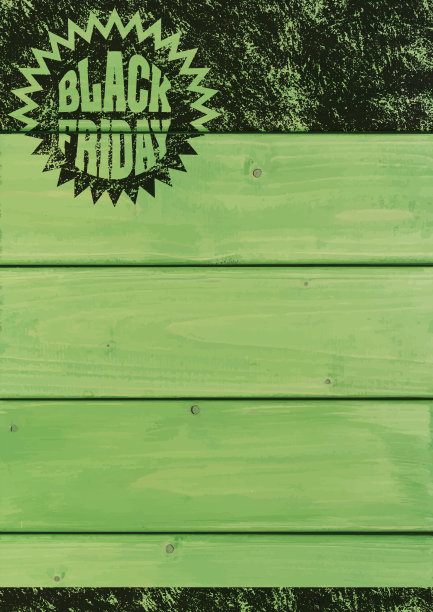 黑色星期五背景[木板上的旧邮票]图片下载