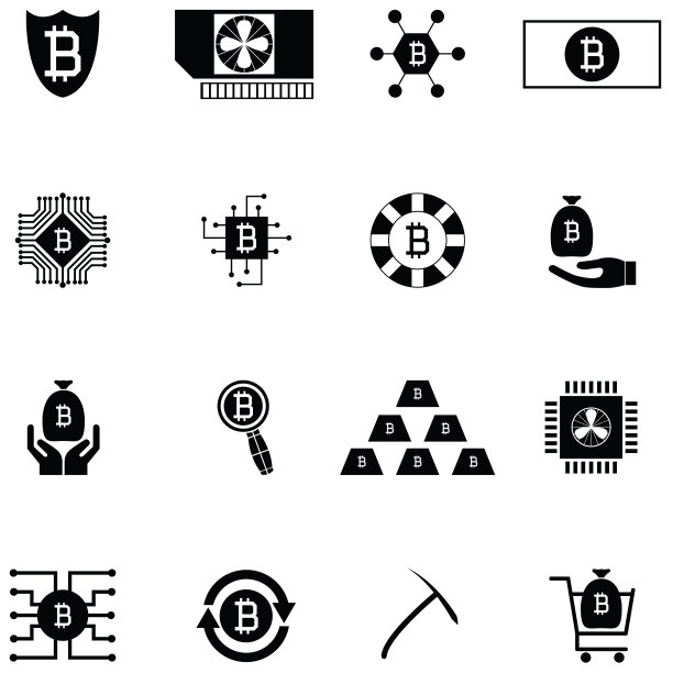 比特币图标集图片下载