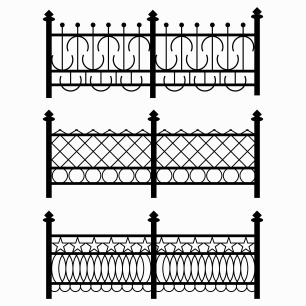 黑栅栏人物集合图片下载