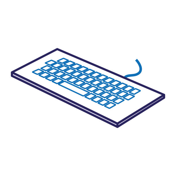 键盘电脑等距图标图片下载