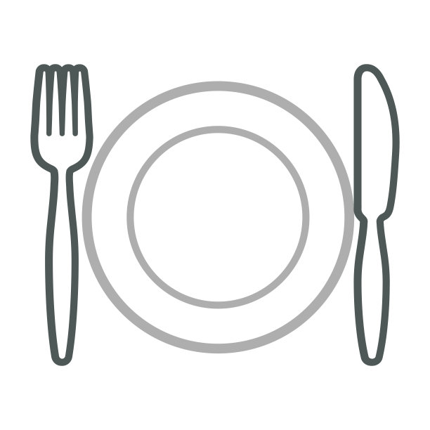 用餐具的盘子图片下载