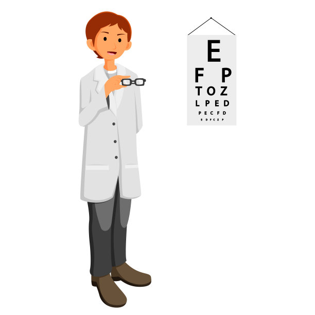 给眼镜的眼科医生图片下载