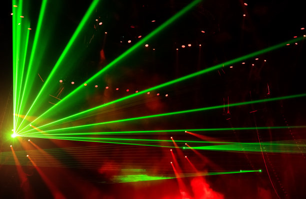 舞台上五彩缤纷的灯光图片下载