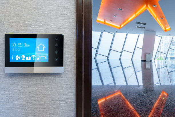 智能屏幕配智能家居配现代走廊图片下载