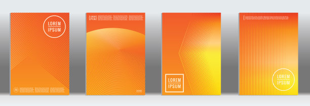 矢量几何线图案海报设计。图片下载