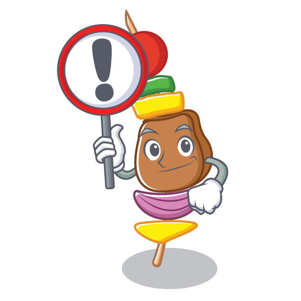 具有标志烧烤人物卡通风格图片下载