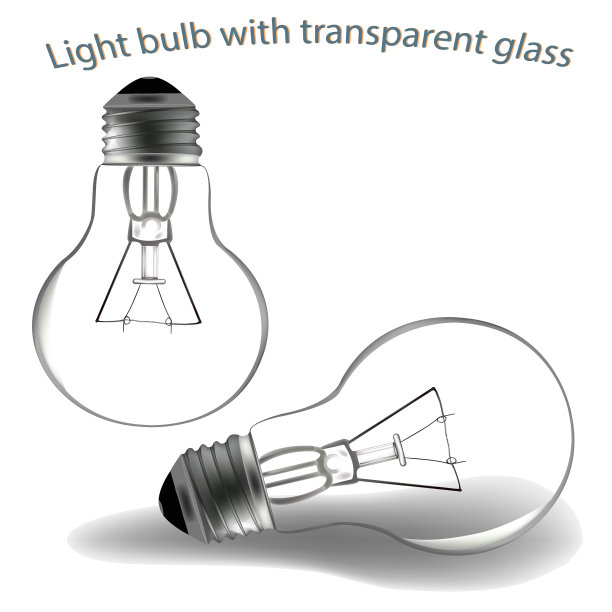 灯泡。图标电灯泡。向量。图片下载