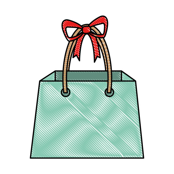 购物袋孤立图标图片下载