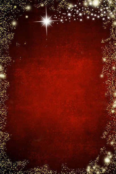 圣诞红星背景。图片下载