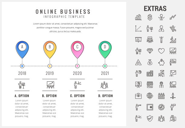 在线商业信息图模板和元素图片下载