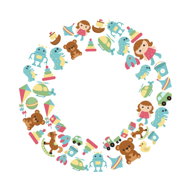 儿童玩具背景素材图片