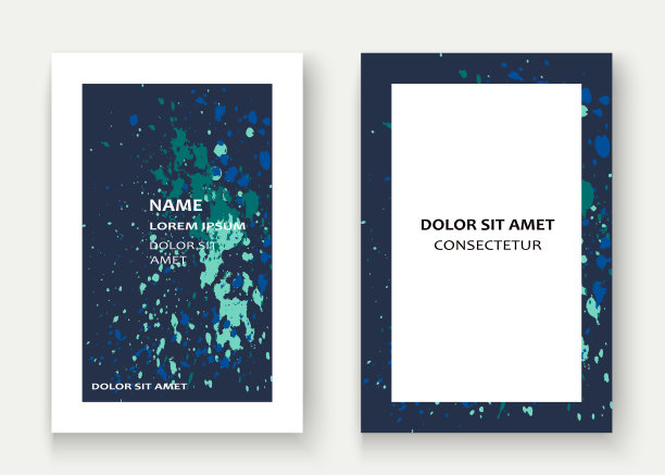 霓虹爆炸喷绘艺术封面框架设计。装饰彩色喷溅喷雾纹理白色背景。时尚创意矢量模板封面报告目录小册子传单海报横幅图片下载