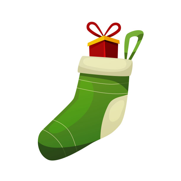 圣诞礼物快乐，恭贺新禧。带蝴蝶结的礼盒图片下载