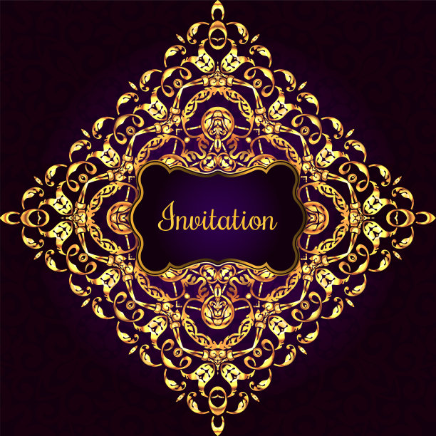 复古背景，古董，维多利亚黄金装饰，巴洛克框架，美丽的旧纸，卡片，华丽的封面页，标签，花卉豪华装饰图案，模板设计图片下载