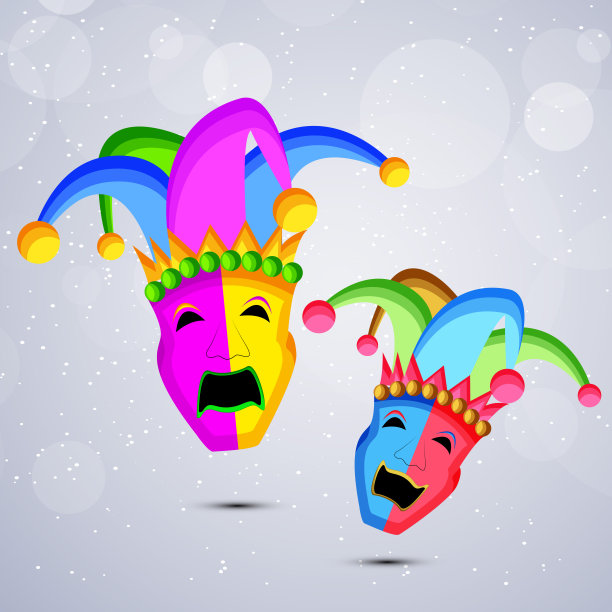 插图的狂欢节背景图片下载